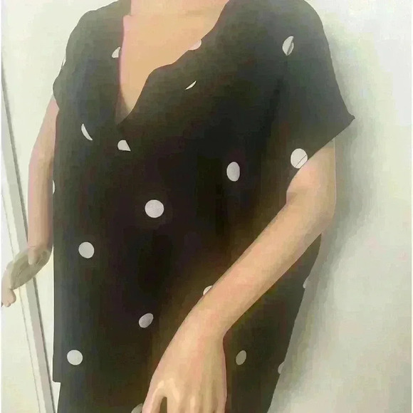 Cleo party casual polka dot top size XXL in excellent  condition - Picture 4 of 7